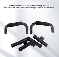 Barre de poussée réglable Équipement d'exercice de gymnastique Fitness 1 paire de barres de poussée de Style H Supports personnalisés pour l'entraînement de force au sol