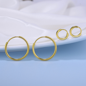 Женские и мужские серьги-кольца из нержавеющей стали - Product Image 4