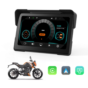 Nhà máy trực tiếp Moto 7 inch xe máy Carplay hiển thị không thấm nước <span class=keywords><strong>GPS</strong></span> với TPMS Android hệ thống tự động - Product Image 6