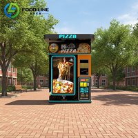 Robot distributeur de pizzas, distributeur automatique de pizzas en plein air, distributeur de pizzas fraîches