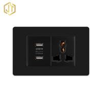 Hub d'alimentation de voyage mondial avec prise universelle à 3 broches et chargeur USB double pour plus de 150 pays Téléphones dans les hôtels Dortoirs