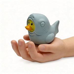 Outil de jeu de sable créatif pour enfants en forme de requin, canard en caoutchouc mignon en forme d'animal, unisexe, pour bébés de 0 à 24 mois - Product Image 3