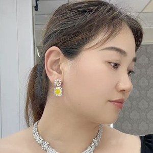 Pendientes colgantes <span class=keywords><strong>de</strong></span> aguja <span class=keywords><strong>de</strong></span> plata con diseño Floral Retro <span class=keywords><strong>de</strong></span> moda para prevenir alergias, regalos <span class=keywords><strong>de</strong></span> <span class=keywords><strong>primavera</strong></span> y otoño para mujeres - Product Image 1