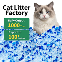 Litière pour chat en gel de silice de qualité supérieure, sable cristallin pour chat, 1,6 kg, haute absorption, contrôle des odeurs, vente en gros