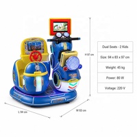 Manège pour enfants 3D : Voiture classique, Voiture pour enfants, Sous-marin, 17 pouces, Machine de jeu d'arcade à monnayeur