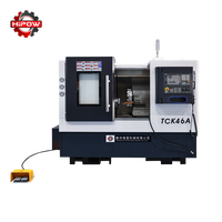 Tour CNC à banc incliné automatique TCK46A, système de commande GSK, centre de tournage horizontal léger, course 240x400, simple 8-12