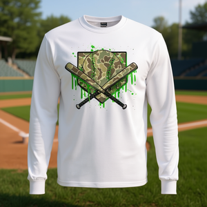 Camiseta de Manga Larga con Estampado de Camuflaje de Béisbol para Niños, Ropa Deportiva para el Día del Partido - Product Image 3
