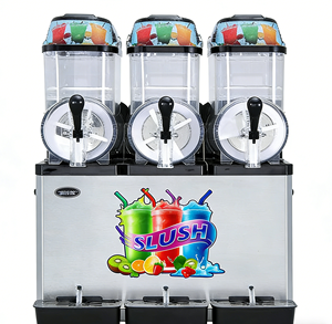 Machine à glace professionnelle de haute qualité en acier inoxydable de qualité alimentaire, double réservoir, pour boissons congelées, <span class=keywords><strong>alcool</strong></span> et fruits, petite, style italien, 220-240V - Product Image 6