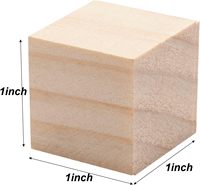 Blocs en bois vierges bloc de Cube en bois de pin carré inachevé pour enfants peinture bricolage ferme maison décoration artisanat jouets
