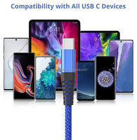 OEM ODM 3 Pack 5 Pack 3FT 6FT 10FT Câble de données de charge en nylon pour iPhone1413 12 11 Câble de charge rapide tressé