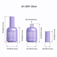 Flacon vide de 30 ml pour vernis à ongles, grand format, personnalisable, pour gel de construction et emballage d'art ongulaire