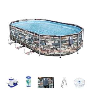 Power Steel Comfort Jet Series Juego de <span class=keywords><strong>piscina</strong></span> sobre suelo <span class=keywords><strong>Piscina</strong></span> sobre suelo 6,10 M X 3,66 M X 1,22 m - Product Image 2