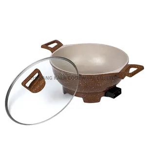 Household Multifunction Electric Cooking Nonstick Layer Stainless Steel Cooker Hotpot