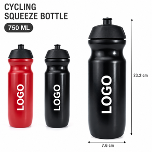Botella de Agua Deportiva JUNVOY con Logotipo Personalizado, 750 ml, de Plástico sin BPA, Apta para Alimentos, para Ciclismo y Deportes de Montaña - Product Image 5