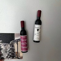 Ouvre-bouteille magnétique créatif personnalisé en plastique et acier inoxydable en forme de bouteille, ouvre-bouteille magnétique pour réfrigérateur