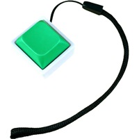 Porte-clés anti-stress ABS à bouton unique avec cordon