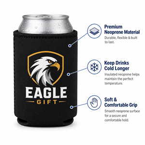 Custom Sublimation Neoprene Stubby Holder 12oz Collapsible Can Cooler Sleeve Insulated <b>Foam</b> Beer Drink Coozies - Product Image 2