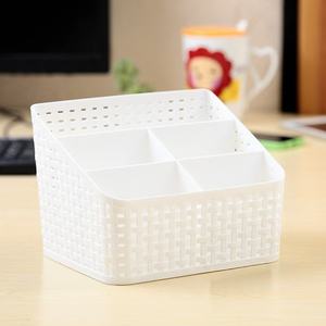 Plastik 5 Gitter Kosmetischer Grobes Schreibwaren Und Verschiedenes Das Trapezformigen Escritorio Aufbewahrungskorb Sortiert - Product Image 5