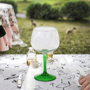 <span class=keywords><strong>Calici</strong></span> da Gin con Stelo Verde 23.5oz/670ml, Bicchieri da Cocktail Grandi dal Design Moderno, Resistenti in Tritan, Cristallo Metallico, Personalizzabili per Hotel - Product Image 5