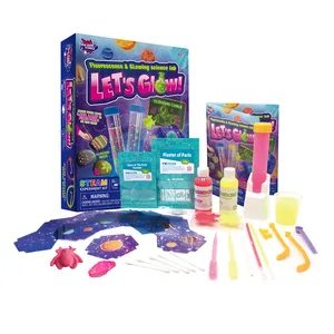 Kit de experimentos científicos DIY, brinquedo educativo de aprendizagem criativa para crianças, equipamento de laboratório escolar