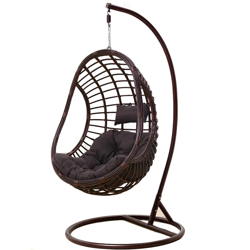 Moderne stilvolle Jhula-Schaukel für drinnen beliebteste Hinterhof-Schaukel Set große Kissen Hangstoel Schaukel