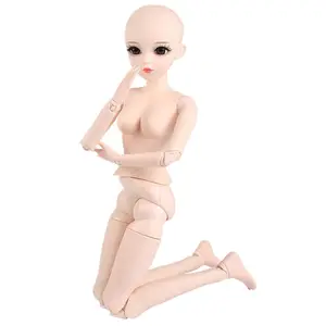 1/6 Bjd Doll Head Mold Without Eyes Make Up Diy Dolls Body Parts Su