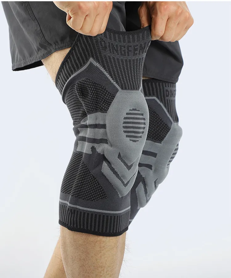 Knies tütze Silikon polster und elastische Metalls eiten stangen-Kompression hülse, Knies tütze zum Laufen, Gewichtheben