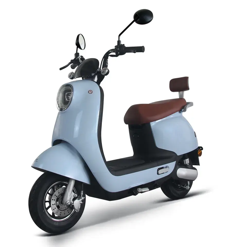 Commercio all'ingrosso trasporto libero cinese moto classico adulto scooter elettrico 800w logo personalizzato a lunga distanza