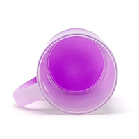 Gobelets à Sublimation de qualité supérieure, tasse en verre dépoli Fluorescent avec poignée, tasse à café bière 11oz