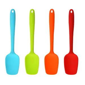 8 inch Wholesale Supply Stocked Heat-resistant Utensils Set Silicone Spatula Silicone Scraper For Cooking Home Kitchen Spatulas