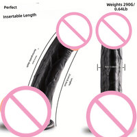 Flüssiges Silikon Realistischer Dildo mit Saugnapf für Frauen, Manuelle Anwendung, Schwarz, Extra-Groß, Extra-Dick, Masturbator Sexspielzeug für Männer