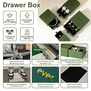 Caja <span class=keywords><strong>de</strong></span> Regalo Personalizada con Cajón Deslizable Negro, con Inserto <span class=keywords><strong>de</strong></span> Espuma, Empaque <span class=keywords><strong>de</strong></span> Cartón Rígido <span class=keywords><strong>de</strong></span> Lujo - Product Image 3