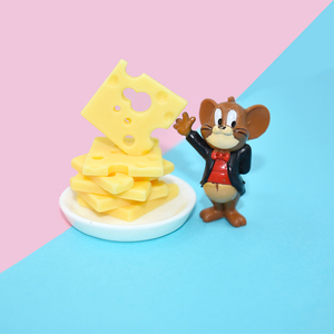 Venta al por mayor Mini resina simulación queso plano comida en miniatura para DIY miniatura cocina ornamento Decoración - Product Image 5