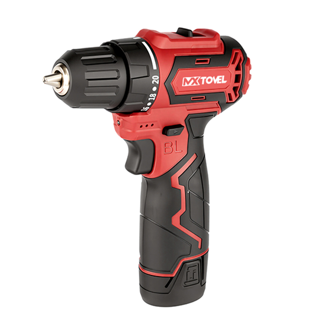 Hot Sale 12V Brushless Cordless Drill Portable Household Power Tool with Lithium Battery OEM Customized Support