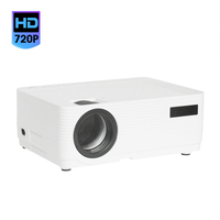 Mini projecteur 720P sans fil, miroir d'écran, LED, home cinéma, WiFi 2.4G/5G, Android, haut-parleurs intégrés, portable, 200 lumens, FCC CE