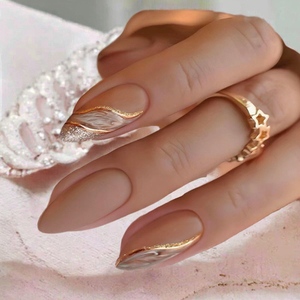 <span class=keywords><strong>Uñas</strong></span> Postizas de Lujo Estilo Francés, Acrílicas ABS, Puntiagudas, 24 Piezas, Precio al por Mayor - Product Image 3