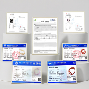 JD GEMS ホットセール 直径 天然 グアテマラ産 ブルー ウォーター ジェダイト リング 天然宝石 ラウンド レディース メンズ ファッション - Product Image 4