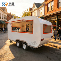 Remorque de concession extérieure personnalisée pour la vente de café, glaces, tacos, bonbons, chips – Idéale pour les commerces de rue et l'utilisation commerciale