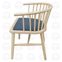Silla de Comedor de Muebles Japoneses Modernos, Estructura de Madera, Silla Tapizada en Tela de Alta Calidad