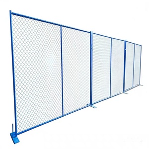 Barrières métalliques écologiques, barrières de chantier galvanisées à chaud, barrières de chantier soudées, barrières de chantier portables - Product Image 2