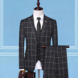 Abiti da uomo (Blazer Slim Fit 3 pezzi + pantaloni + gilet) - Product Image 5