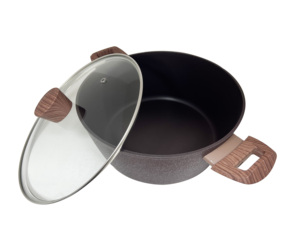 Chất Lượng Cao Không Dính Nhôm Soong Nồi Với Glass Bìa Bếp Gas Thân Thiện Với Đối Với Súp Cổ Kinh Tế Nhà Bếp Đồ Nấu Nướng - Product Image 5