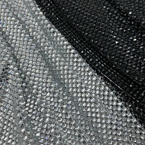 Haute Tinh Thể Căng Đàn Hồi 3D Kim Cương Rhinestone Kim Cương Vuông Kim Cương Rhinestone Đính Cườm Lưới Cá Lưới Vải - Product Image 6