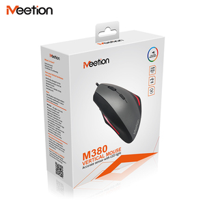 Meetion M380 Chuyên Nghiệp Dọc Chuột Nhà Sản Xuất Có Dây Phổ Biến Màu Xám Ergonomic Máy Tính Dọc Chuột - Product Image 2