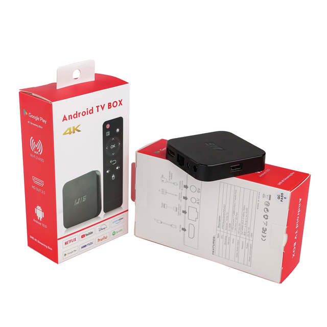 New Smart TV Box Full HD Android 10 RAM 1GB ROM 8GB Allwinner H313 Dural Wifi OTT OEM and ODM Accepted 4K U16 Android TV Box