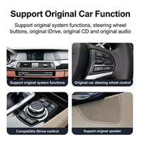 Unidad Principal GPS Android con Pantalla Táctil QLED IPS de 10.25 Pulgadas para BMW Serie 5 F07 (2010-2017), WiFi Integrado, CarPlay Inalámbrico, Android Auto