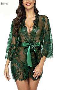 Nuevo camisón de mujer, lencería de hotel, camisón de malla, encaje transparente, ropa de dormir suave para el hogar, pijama - Product Image 4