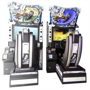Machine de jeu de course automobile en métal, double joueur, filaire, équipement de simulation de conduite pour divertissement en lieux de loisirs - Product Image 1