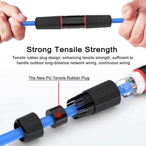 Connettori Femmina-Femmina Impermeabili IP67, Accoppiatori RJ45 Impermeabili, Connettori di Rete <span class=keywords><strong>Ethernet</strong></span> Impermeabili Cat5/5E/6/<span class=keywords><strong>6A</strong></span> - Product Image 5