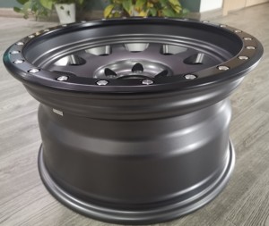 Jantes tout-terrain Wheelman 17X9 noires 4x4 6/5 trous 17 pouces en alliage d'aluminium A356.2, capacité de charge 1000 kg, neuves pour rénovation/amélioration - Product Image 4